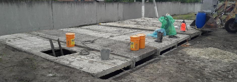 Гідроізоляція пожежного резервуару елеватора "Чиста криниця", с. Руденківка, Полтавська обл.