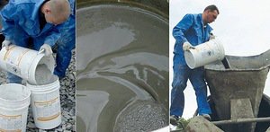 Первичная гидроизоляция бетона с помощью гидроизоляционной добавки