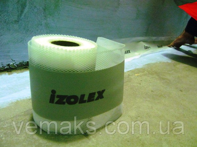 Гидроизоляция стыков в ванной комнате с помощью ленты Izolex