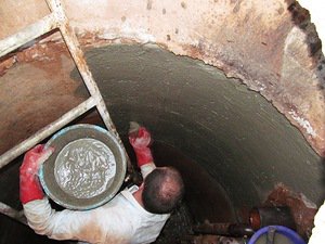 Гидроизоляция бетона в железобетонном колодце