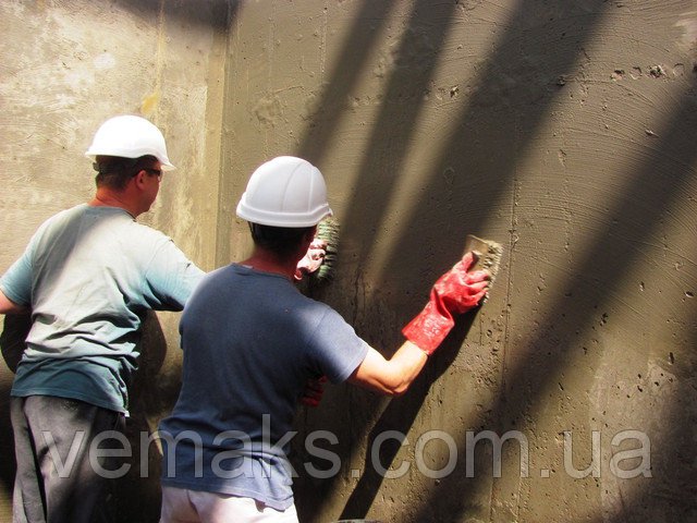 Гидроизоляция стен в машинном зале
